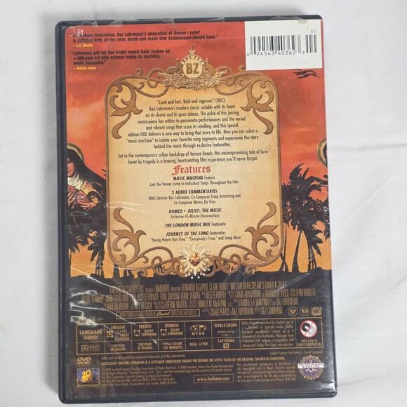 Romeo + Juliet (1996, Music Edition DVD) - Picture 4 of 4